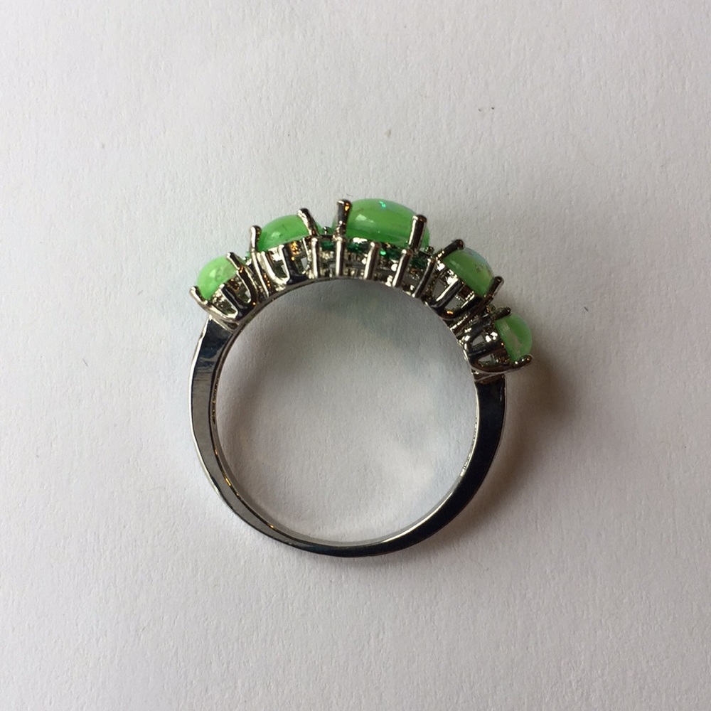 1 carat two 0.50 two 0.25 carat 925(Silver) RING - Picture 3 of 5